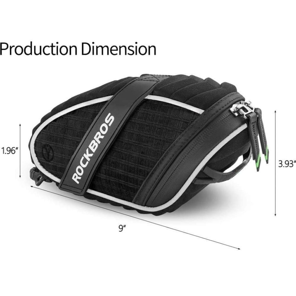 BOGO  New Rockbros Bicycle Saddle Bag- Waterproof 🚴‍♂️ 🚵‍♀️ - Picture 7 of 11